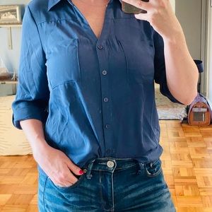 Comfortable blue button down